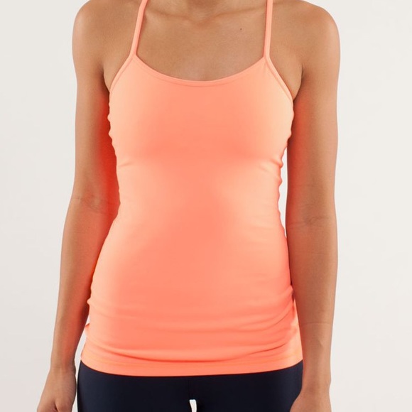 Lululemon neon orange tank top - Picture 1 of 3
